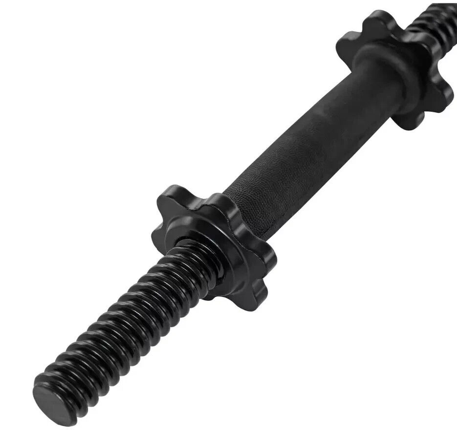 Opti 50KG Cast Iron Barbell Dumbbell Set | Dumbbells and Bar Set Weights Workout