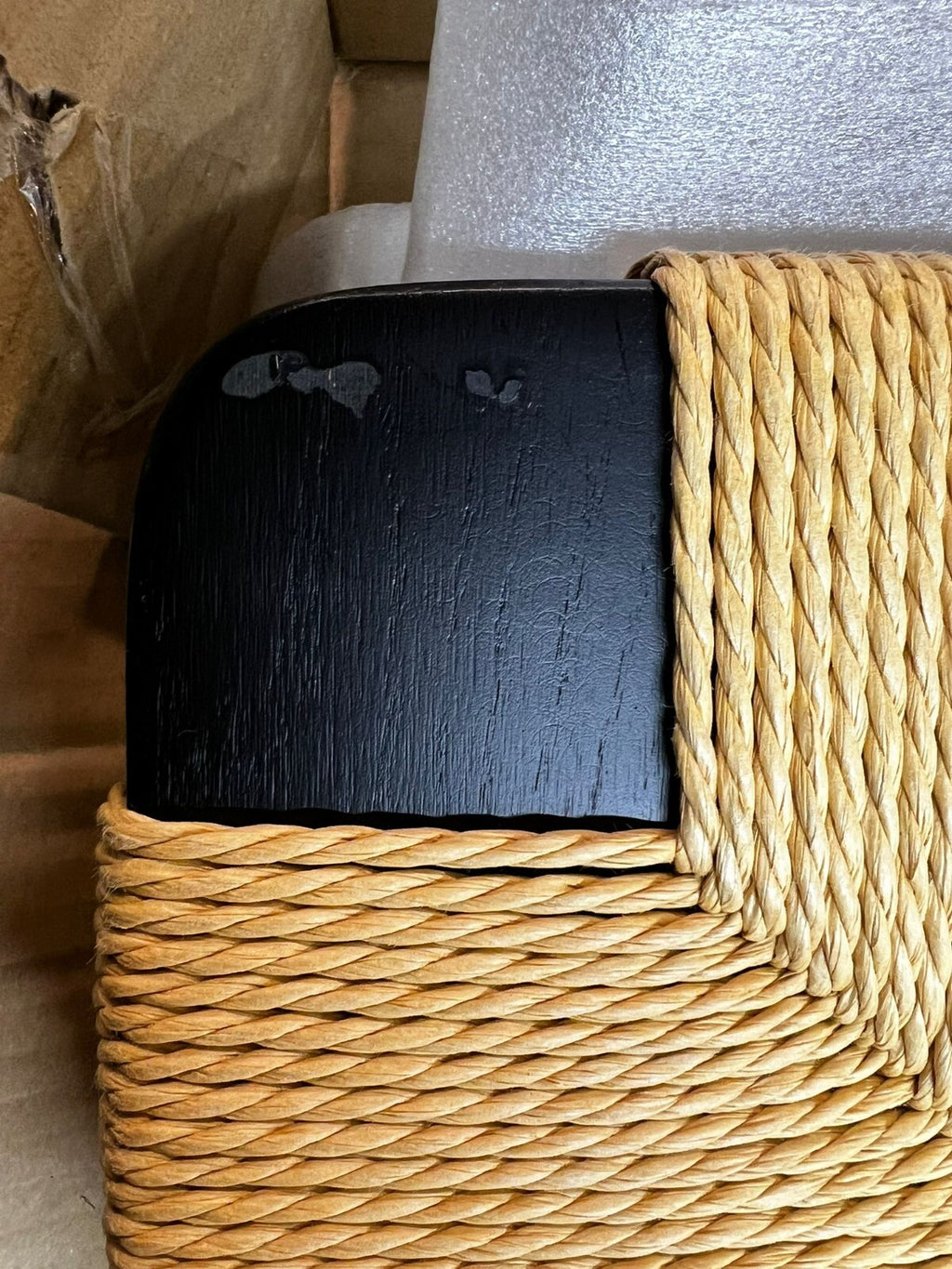 Hanna Oak Bench - Black ( B Grade 19159)