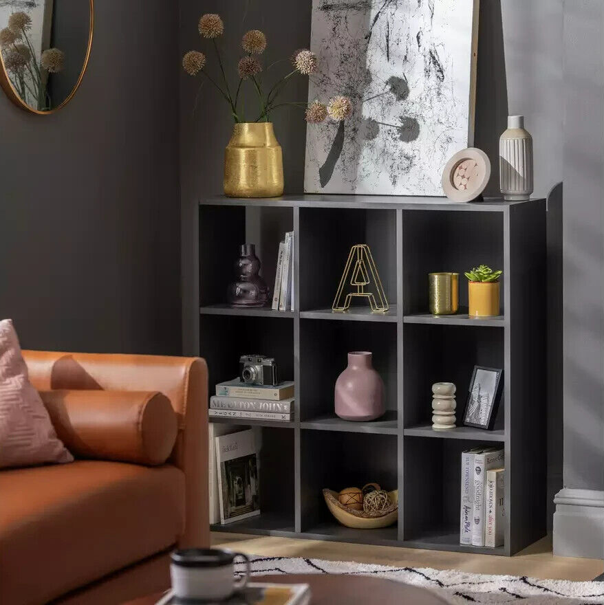 Habitat 9 Cube Storage Unit - Dark Grey