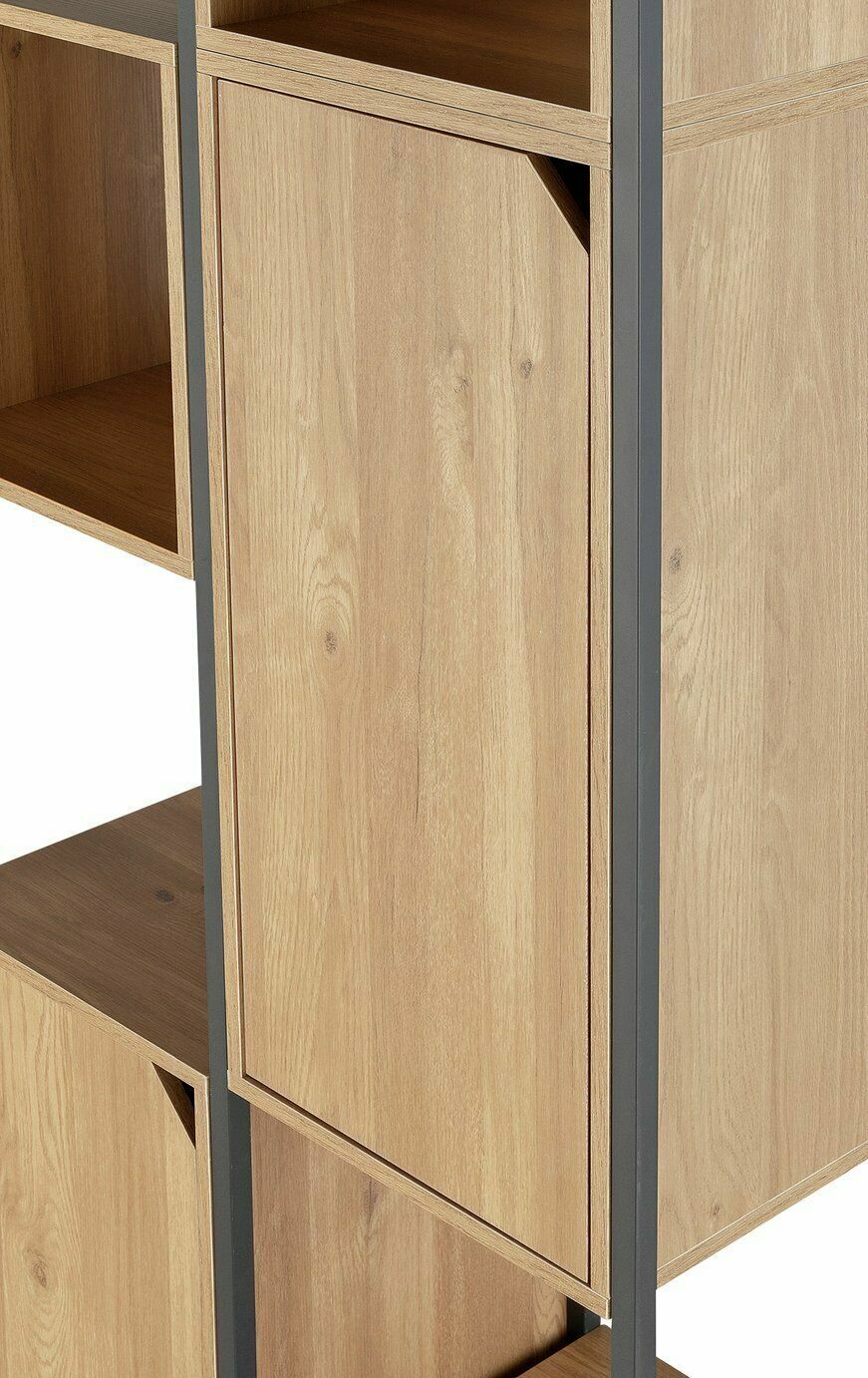 Habitat Loft Living Tall Shelving Unit - Light Oak | Oak Shelf Storage Bookcase
