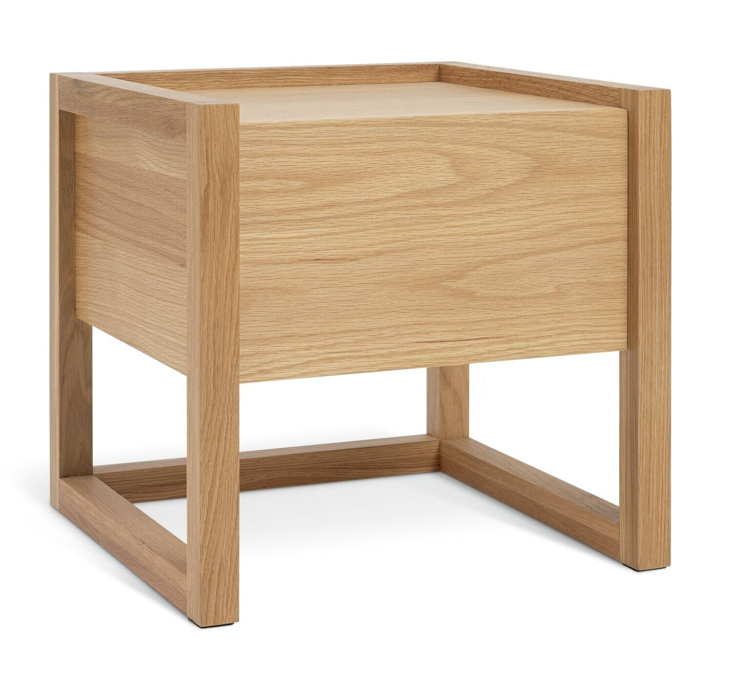 60 Hana 1 Drawer Bedside Table - Oak