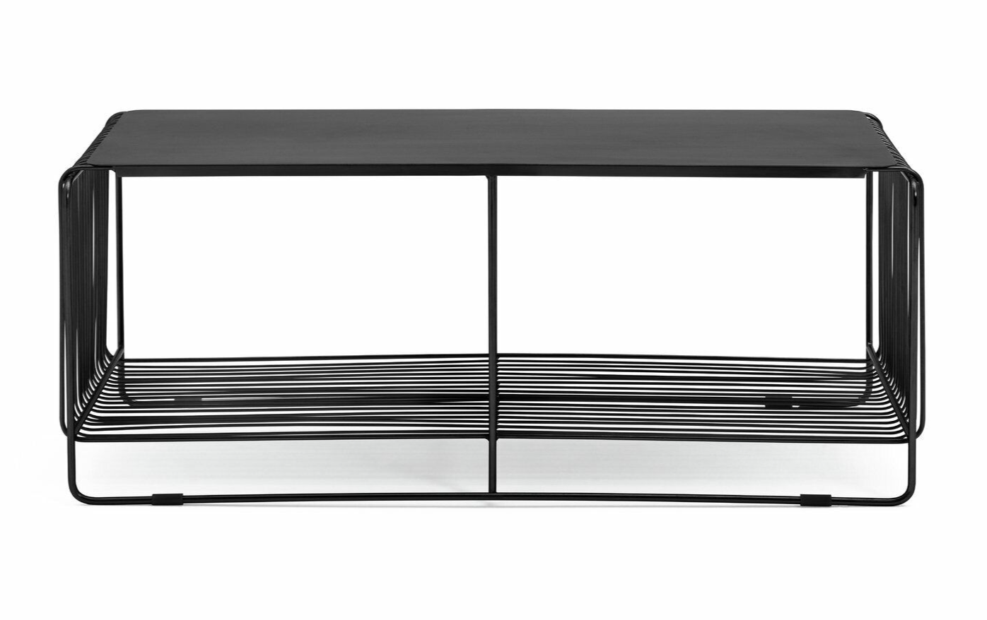 Habitat Riva Coffee Table - Black | Modern Wire Frame Metal Table