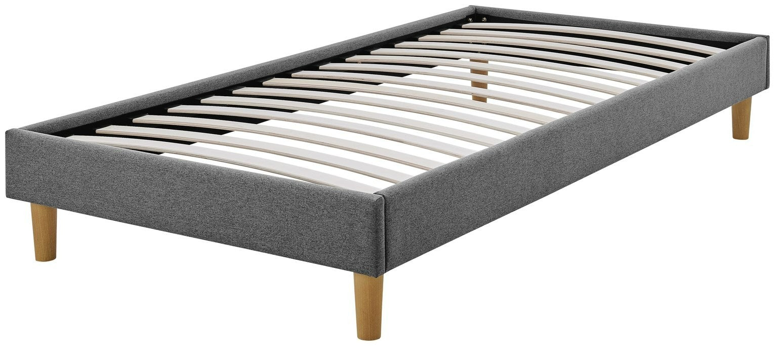 Home Arthur Platform Double Bed Frame - Dark Grey | Modern bed frame