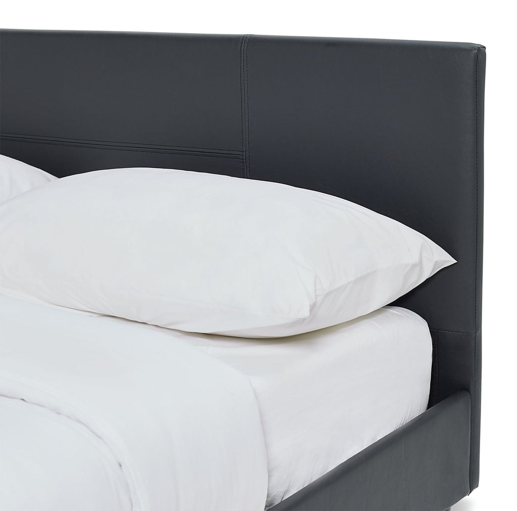 Skylar Small Double Bed Frame - Black | Metal Bed Frame for Bedroom Guest Room