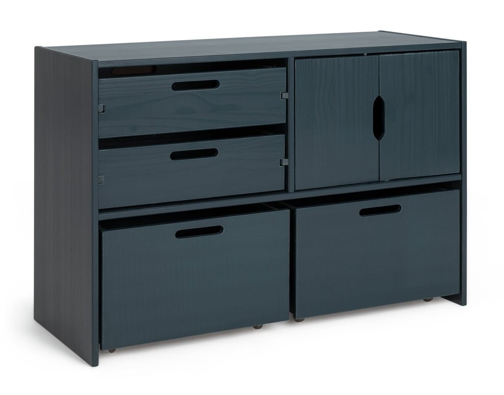 Habitat Kids Rico Double Storage Unit - Blue | Children's Bedroom Storage