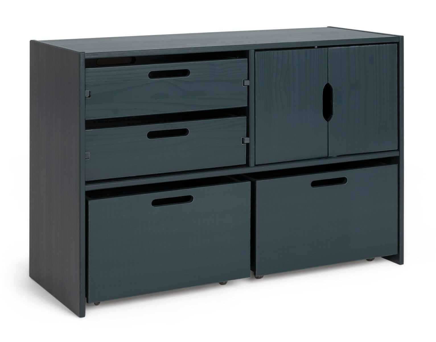 Habitat Kids Rico Double Storage Unit - Blue | Children's Bedroom Storage