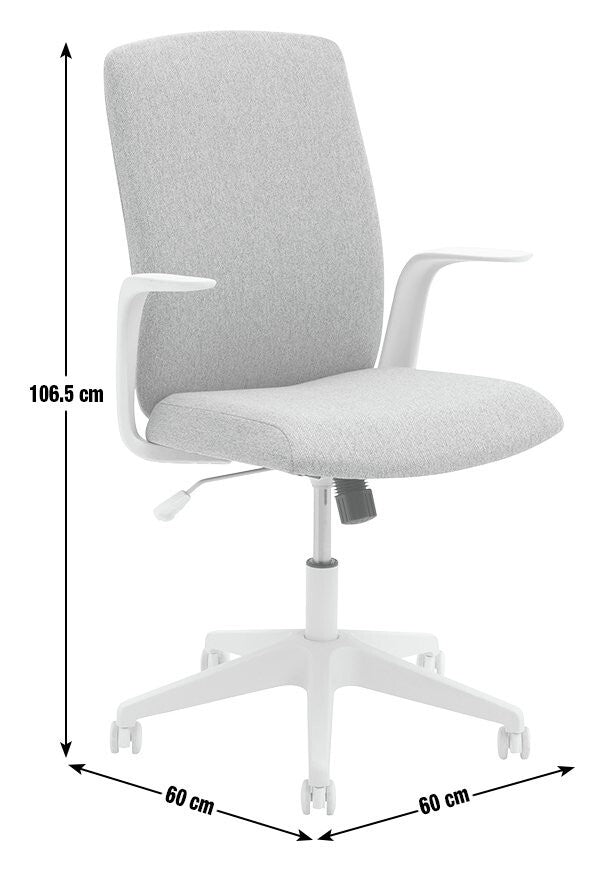 Habitat Hallie Fabric Manager Office Chair - Grey
