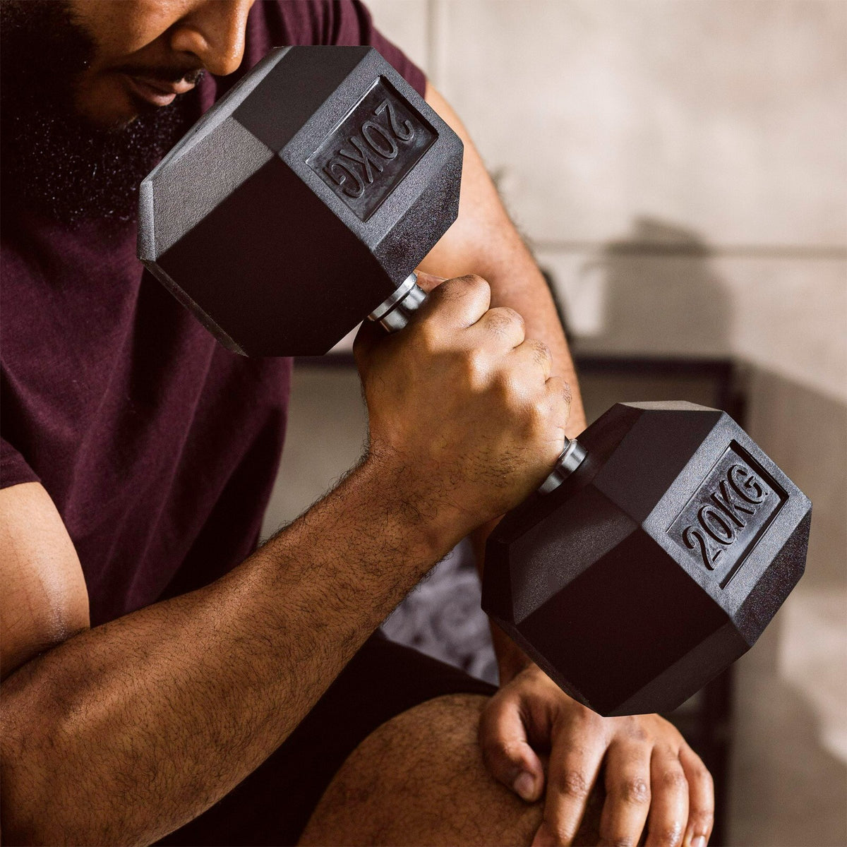 Pro Fitness 20kg Hex Dumbbell Set