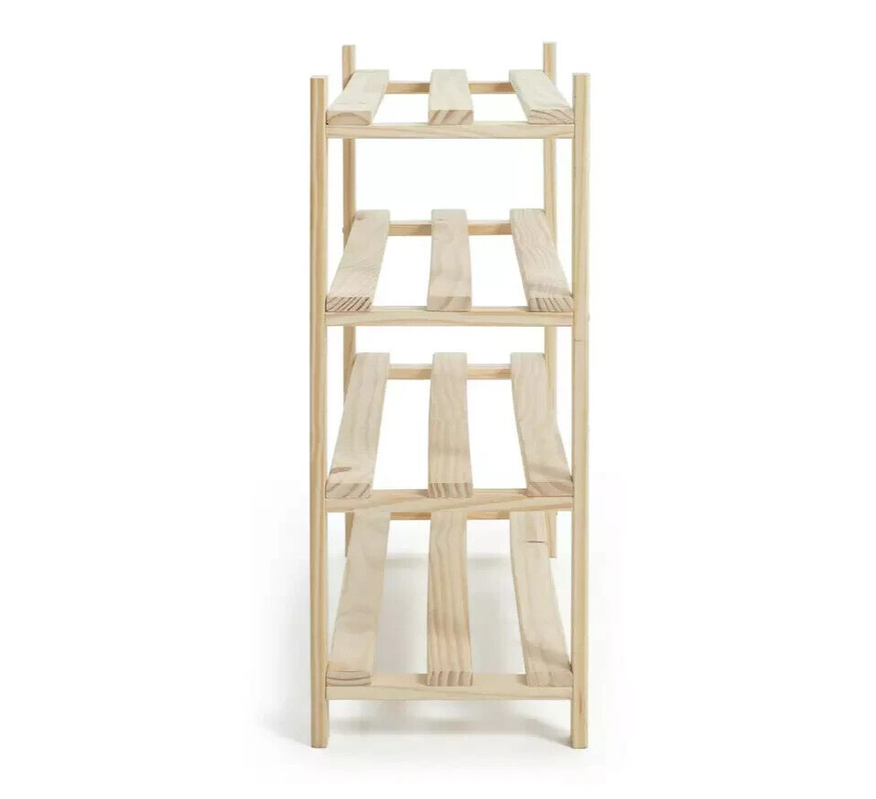 Karee 4 Shelf Shoe Storage Rack - Pine
