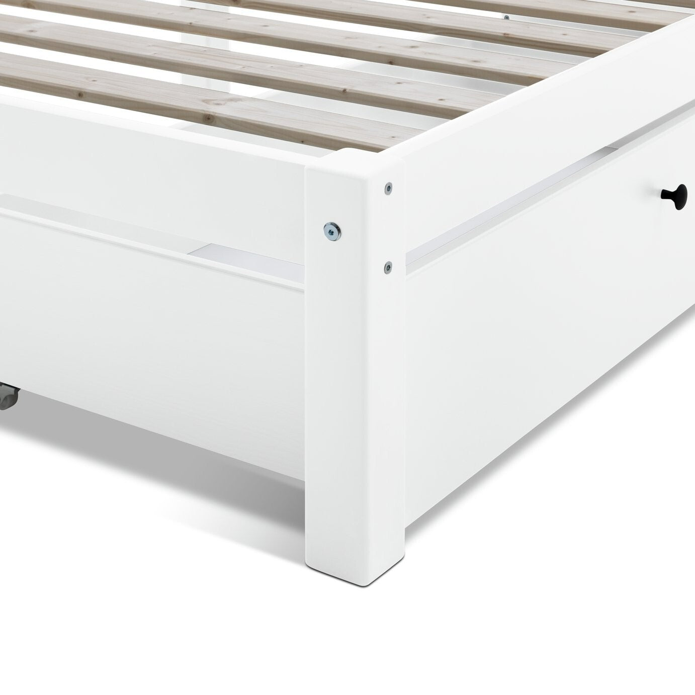 Habitat Brooklyn Single Bed Frame and Drawer - White | Wooden Bed Storage Saving