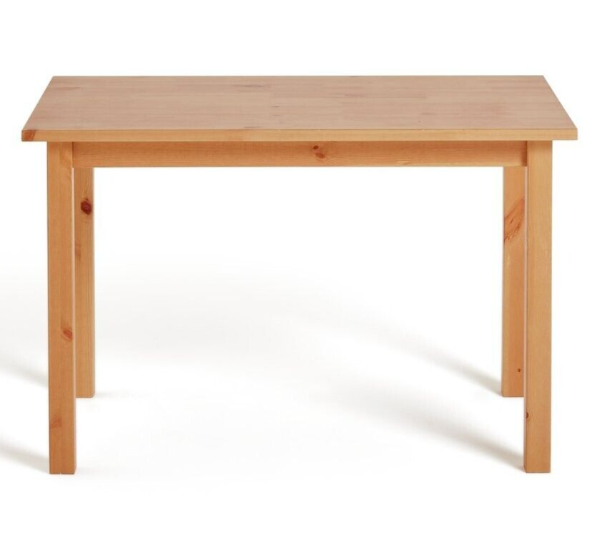 Habitat Ashdon Solid Pine 4 Seater Dining Table - Oak Stain