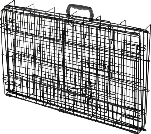 Double Door Dog Crate- Large | Pet Cage Kennel for Home Large Breed Dogs