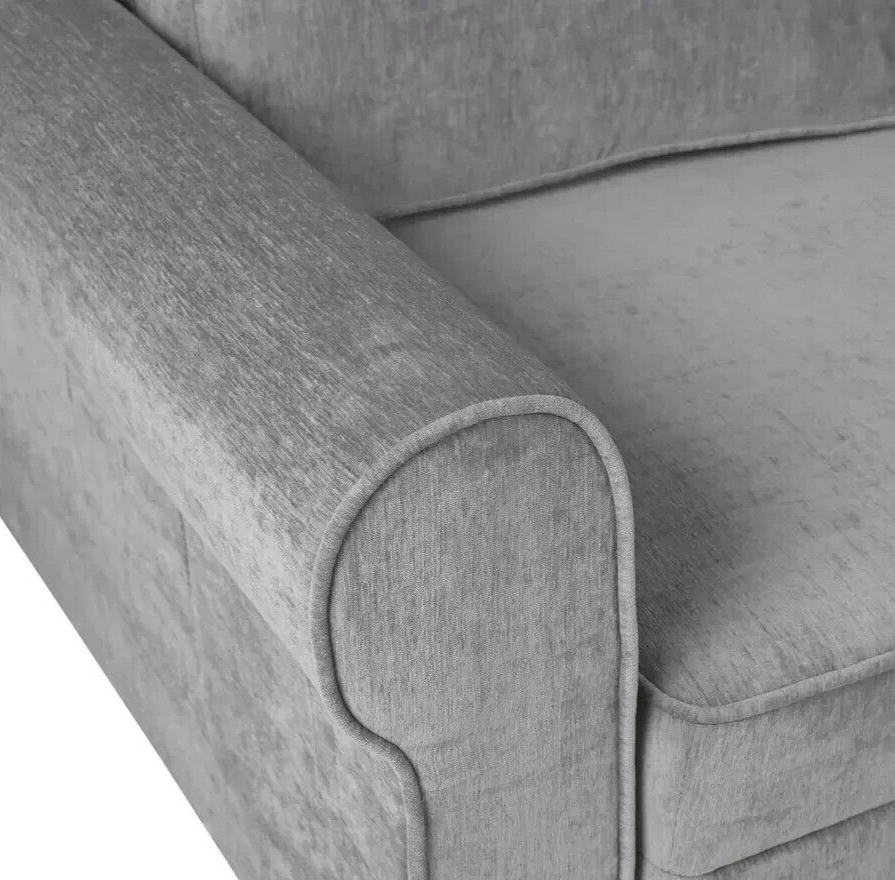 Addie Velvet Reversible Storage Sofa Bed - Grey