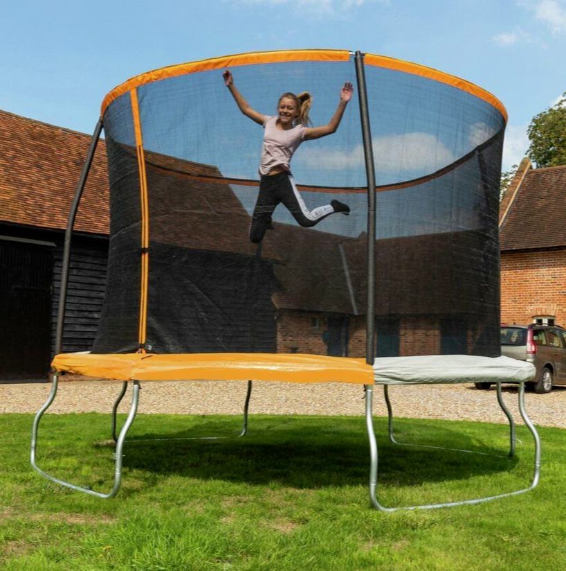 Sportspower 10ft Outdoor Kids Trampoline & Enclosure | Garden Jumping Trampoline