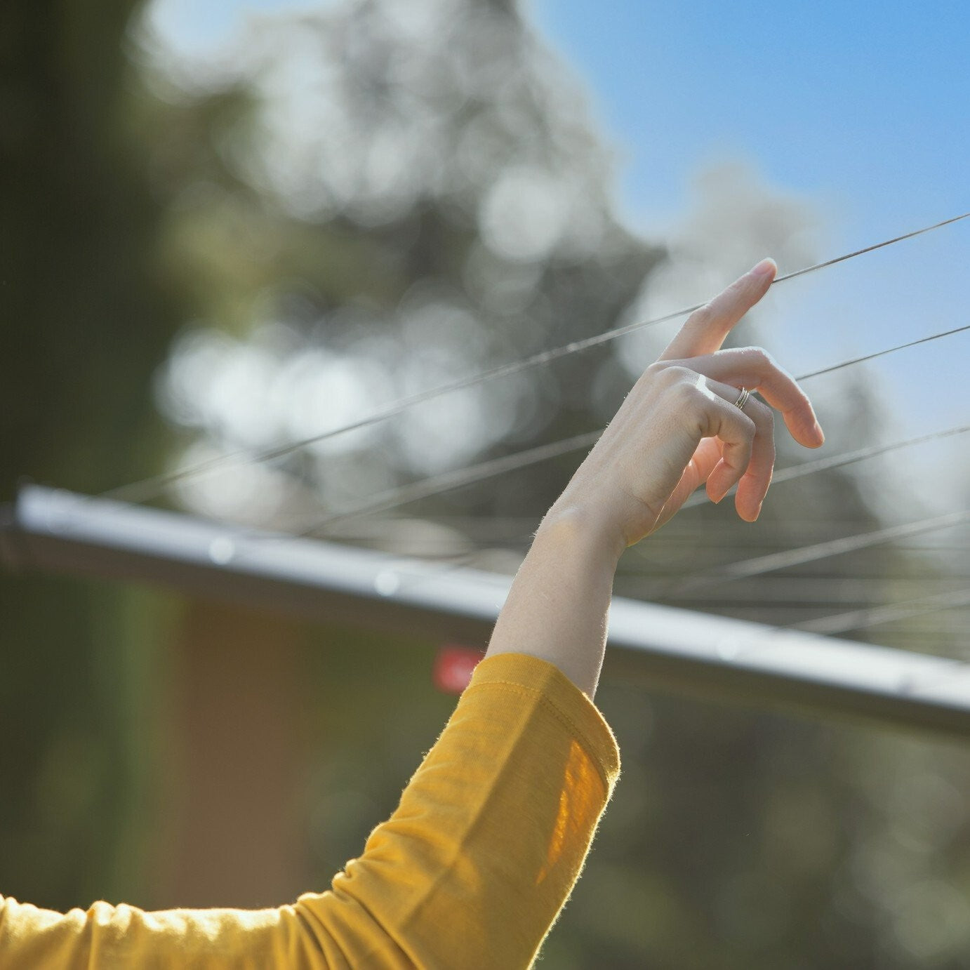 Vileda 50m Sun-Rise Outdoor Clothes Airer