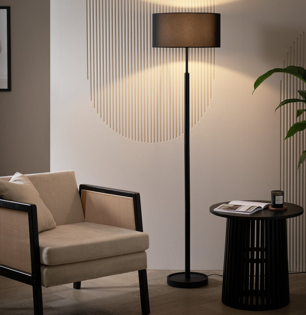 Gloss Stick Floor Lamp - Black ( B Grade 13482 )