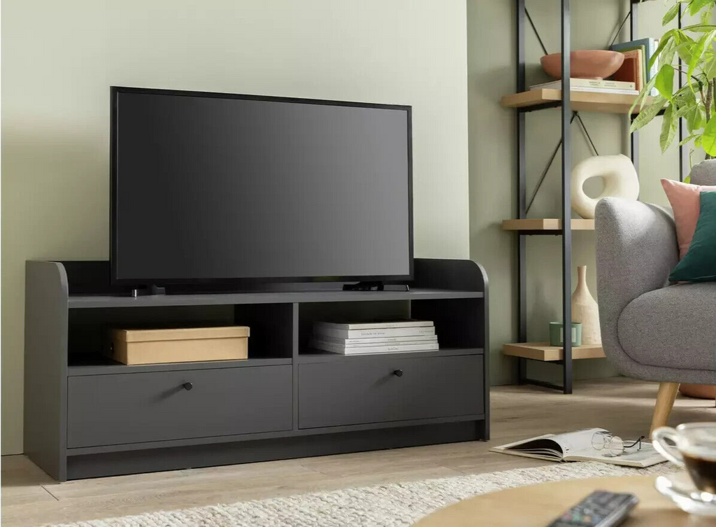 Arran 2 Drawer TV Unit - White