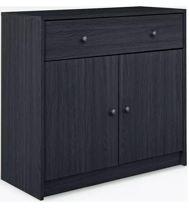 Maine 2 Door 1 Drawer Sideboard - Black