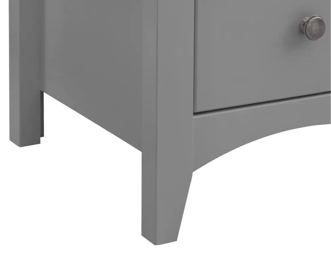 Habitat Minato 5 Drawer Narrow Tall Boy - Grey