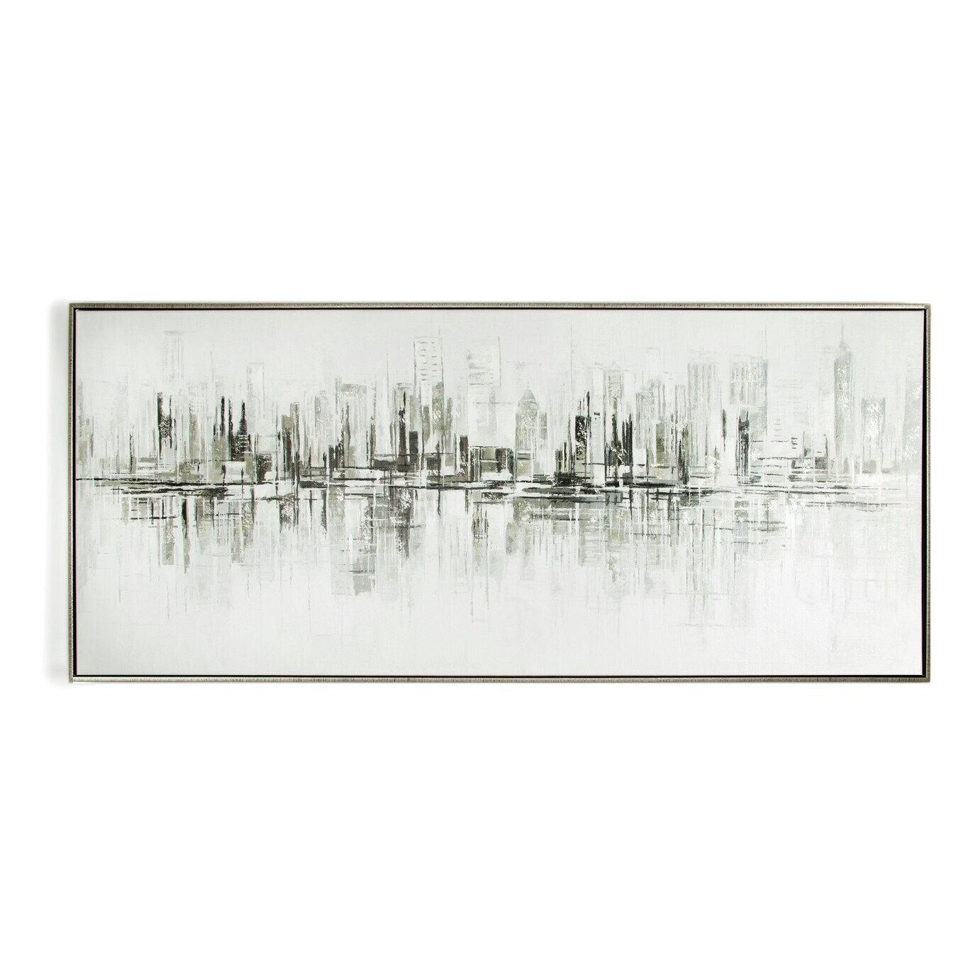 Art for the Home New York Painted Framed Canvas - 120x50cm