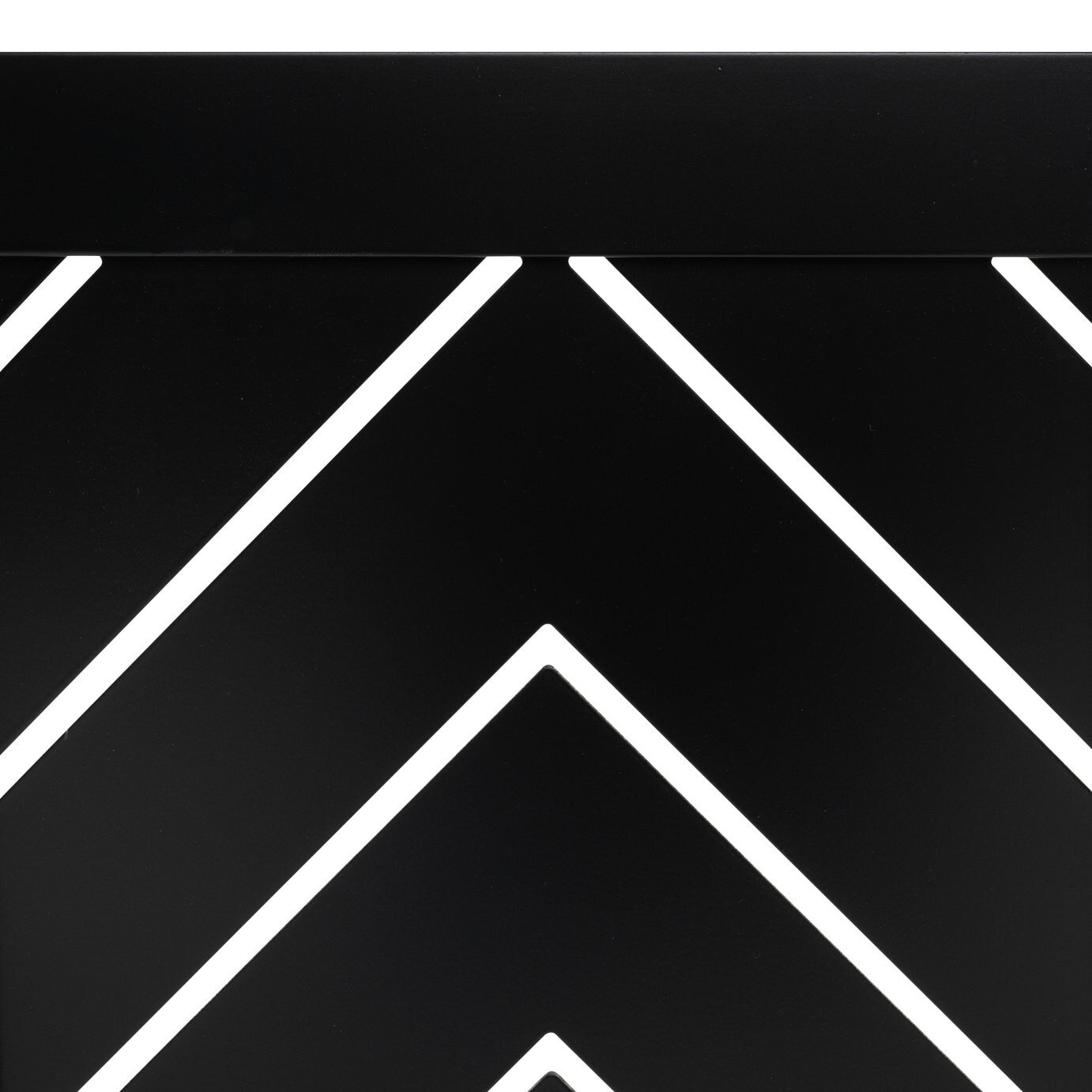 Habitat Chevron Large Radiator Cover - Black ( B GRADE 60900 )