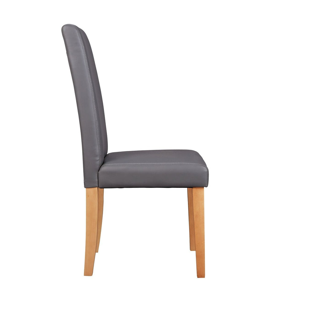 Home Pair of Midback Dining Chairs - Charcoal | Mid-back chairs for dining table