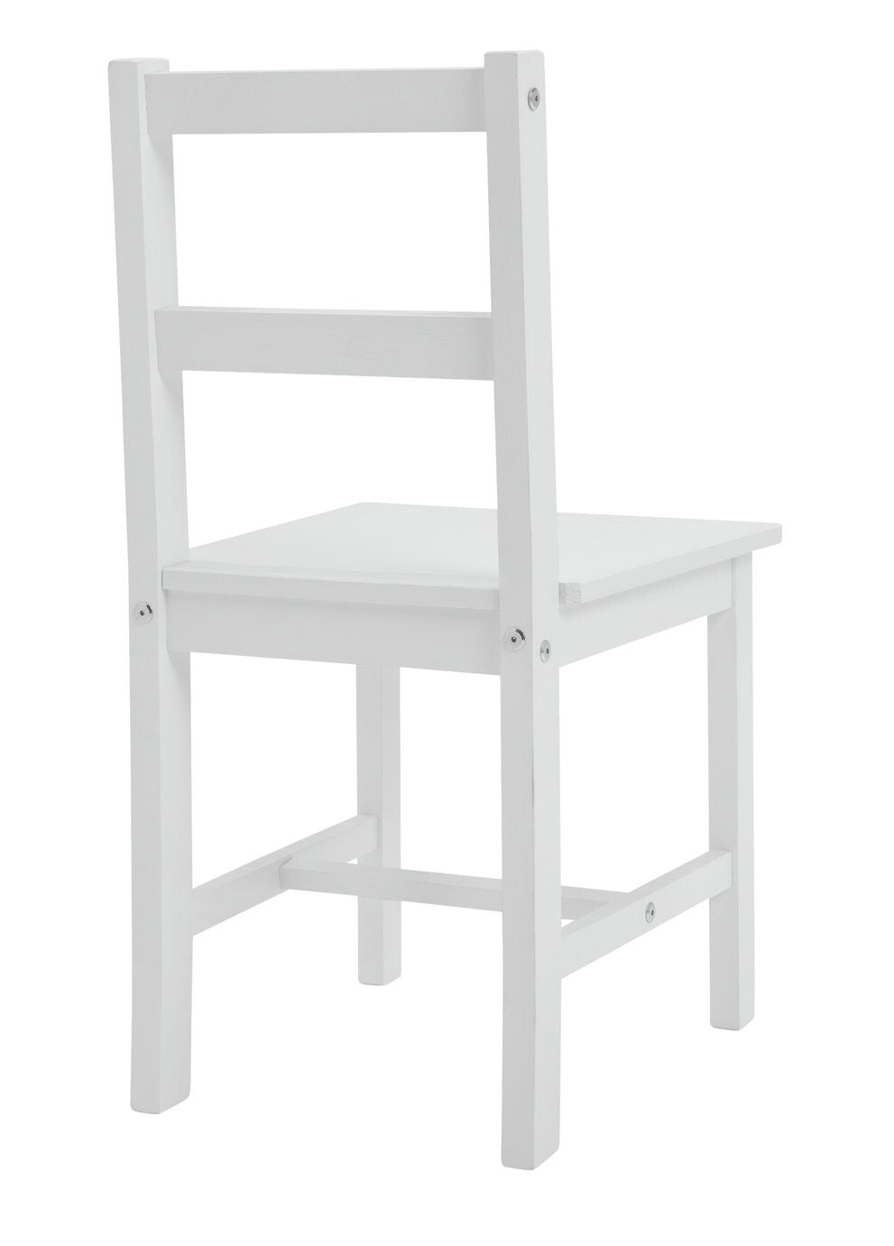 Habitat Home Raye Solid Wood Dining Table & 4 White Chairs | Kitchen ( B Grade )
