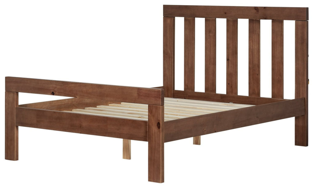 Home Chile Kingsize Wooden Bed Frame - Dark Wood | classic wooden bed frame