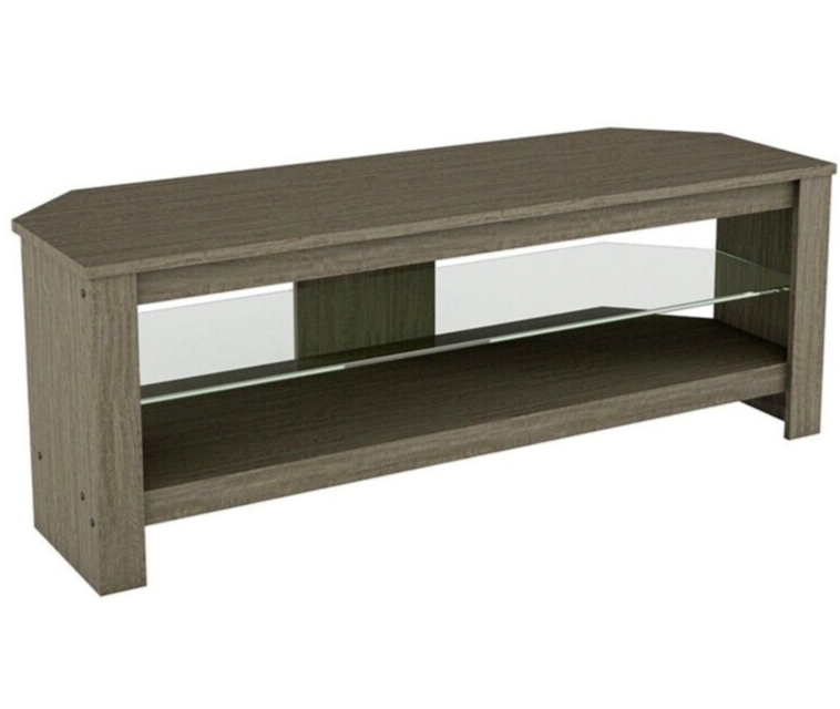 AVF Calibre TV Stand With Storage Up to 55 Inch 115cm - Grey Wood Effect TV Unit