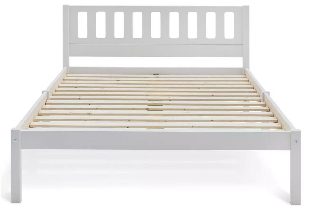 Ronnie Small Double Bed Frame - White