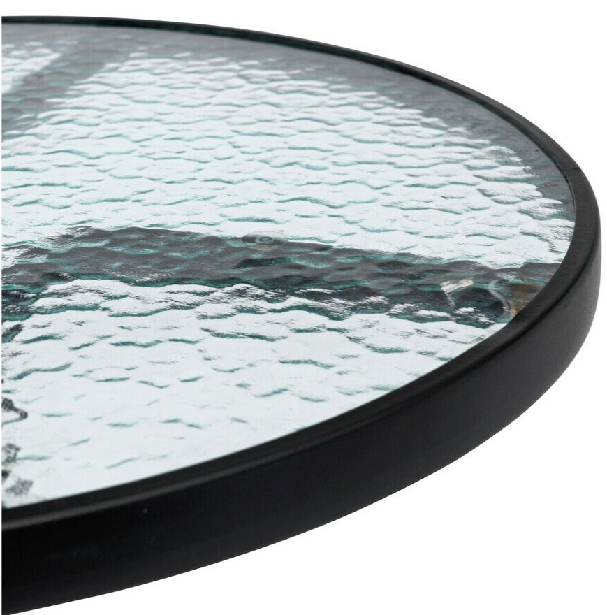 2 Seater Balcony Table Glass - Grey