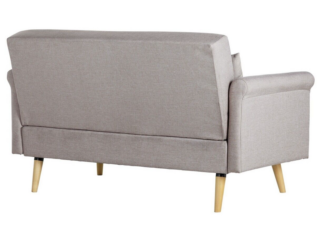 Habitat Evie Fabric 2 Seater Sofa in a Box - Natural | Compact Comfortable Couch