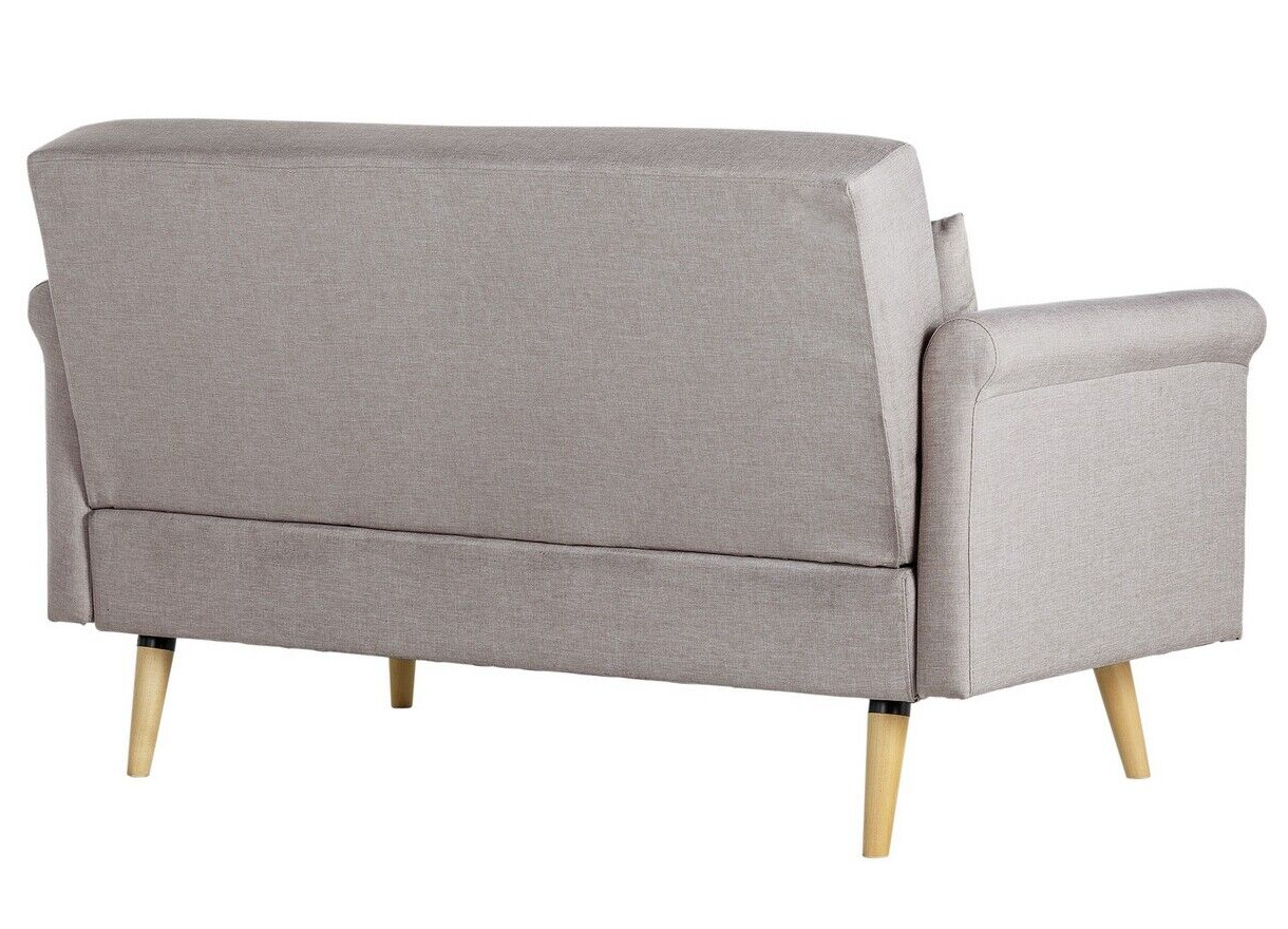 Habitat Evie Fabric 2 Seater Sofa in a Box - Natural | Compact Comfortable Couch