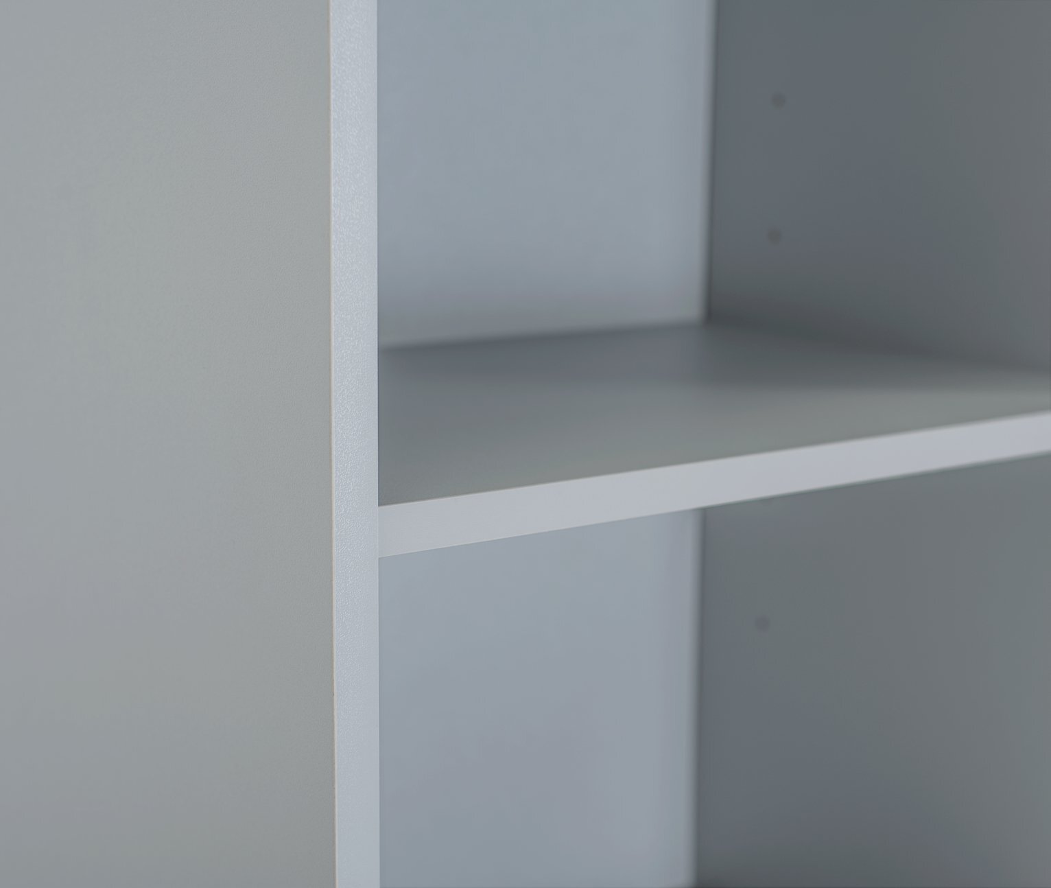 Maine Narrow 6 Shelf Bookcase - Shelving Storage Unit Display Cabinet - Grey