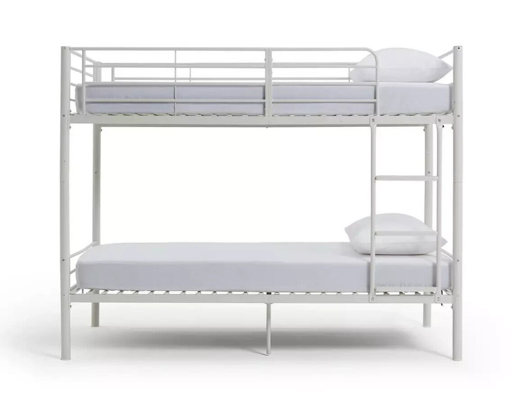 Home Mason Take Home Today Metal Bunk Bed White | Sturdy Space Saving Bed Kids