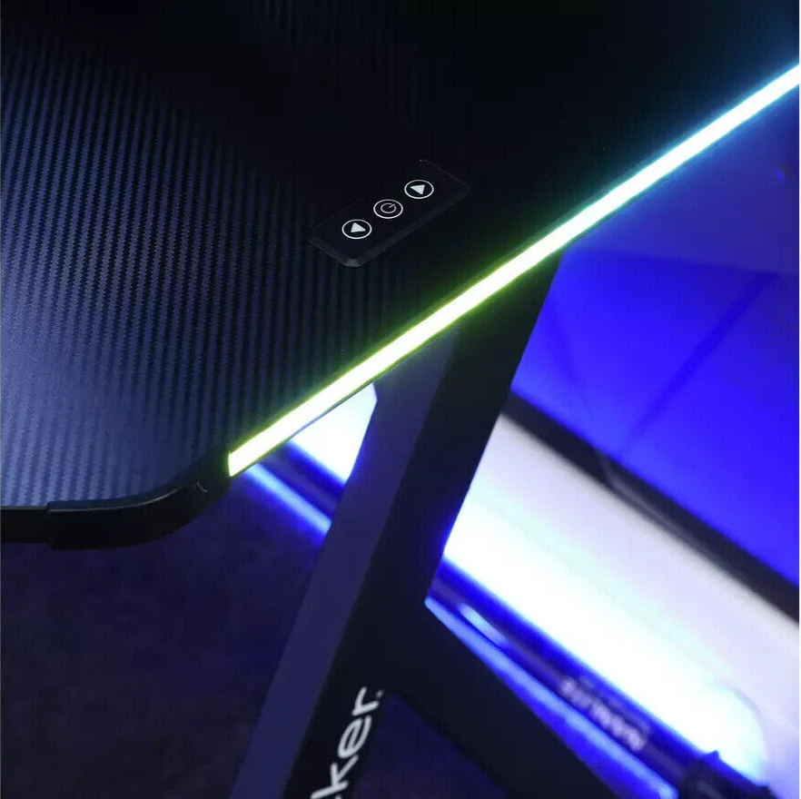 X Rocker Lumio Office Gaming Desk - Black