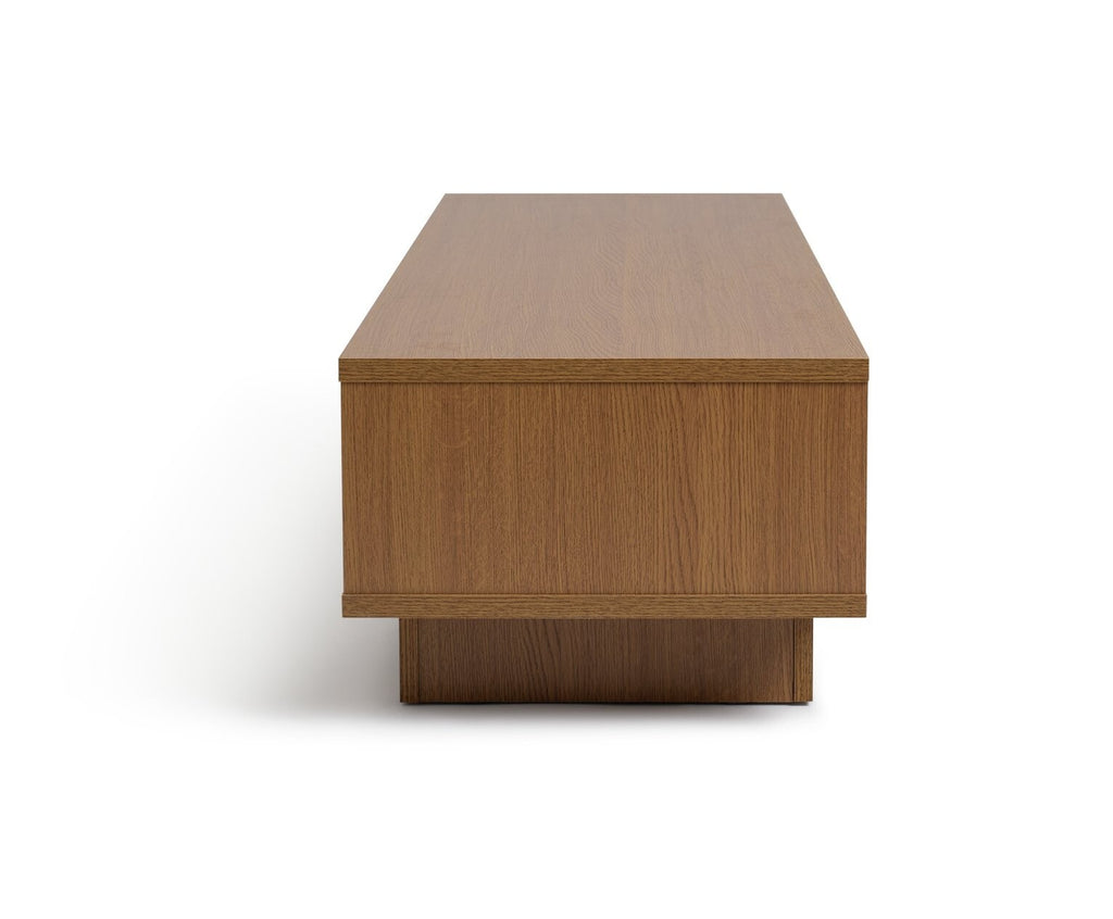 Habitat Cubes TV Unit Oak Effect | Compact TV Stand Open Shelves Media Storage