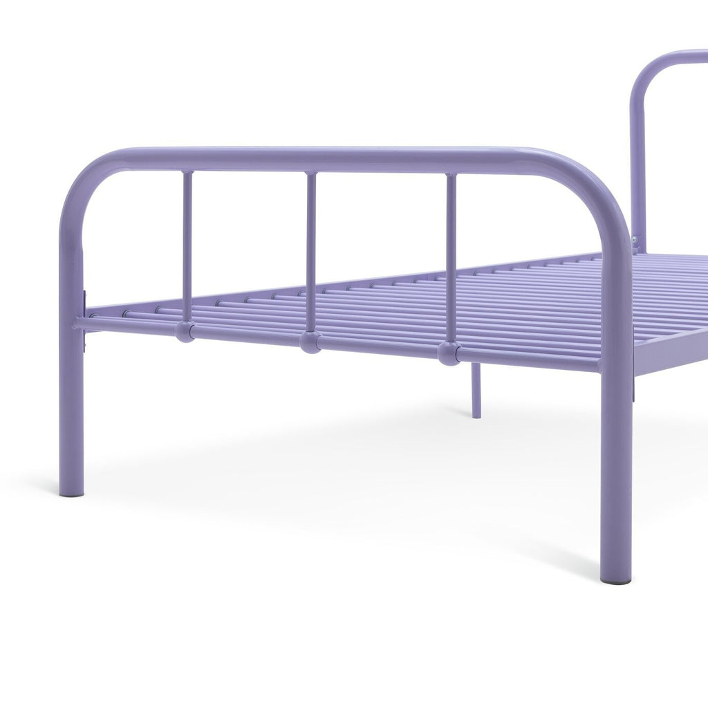Charlie Single Metal Bed Frame - Lilac