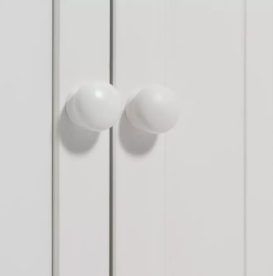 Home Scandinavia 3 door 3 Drawer Wardrobe - White ( B Grade )
