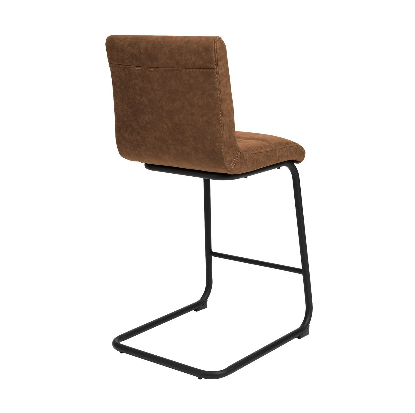 Baylor Faux Leather Counter Bar Stool - Brown