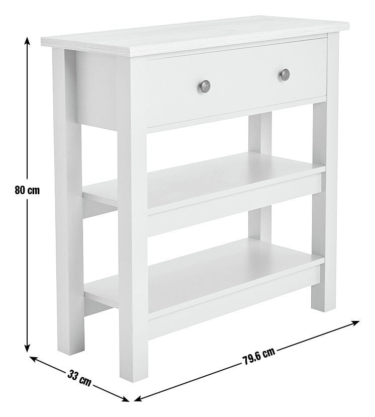 Home Winchester 1 Drawer Console Table - Grey