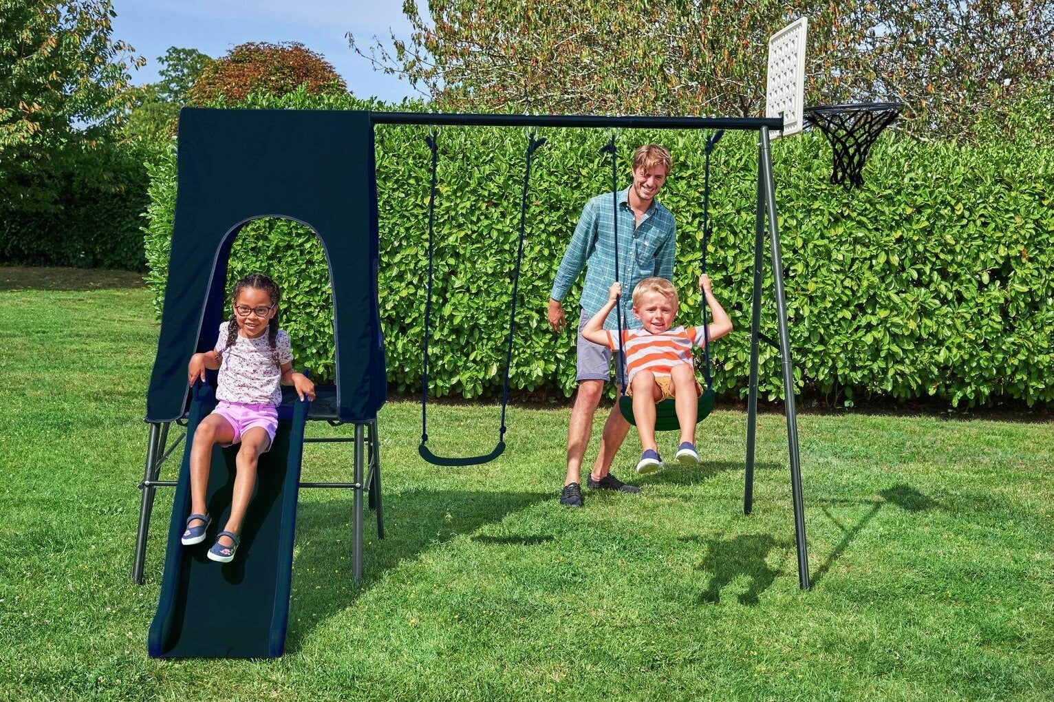 Chad Valley 2 in 1 Toddler and Kids Garden Swing - Blue | toddler garden swing