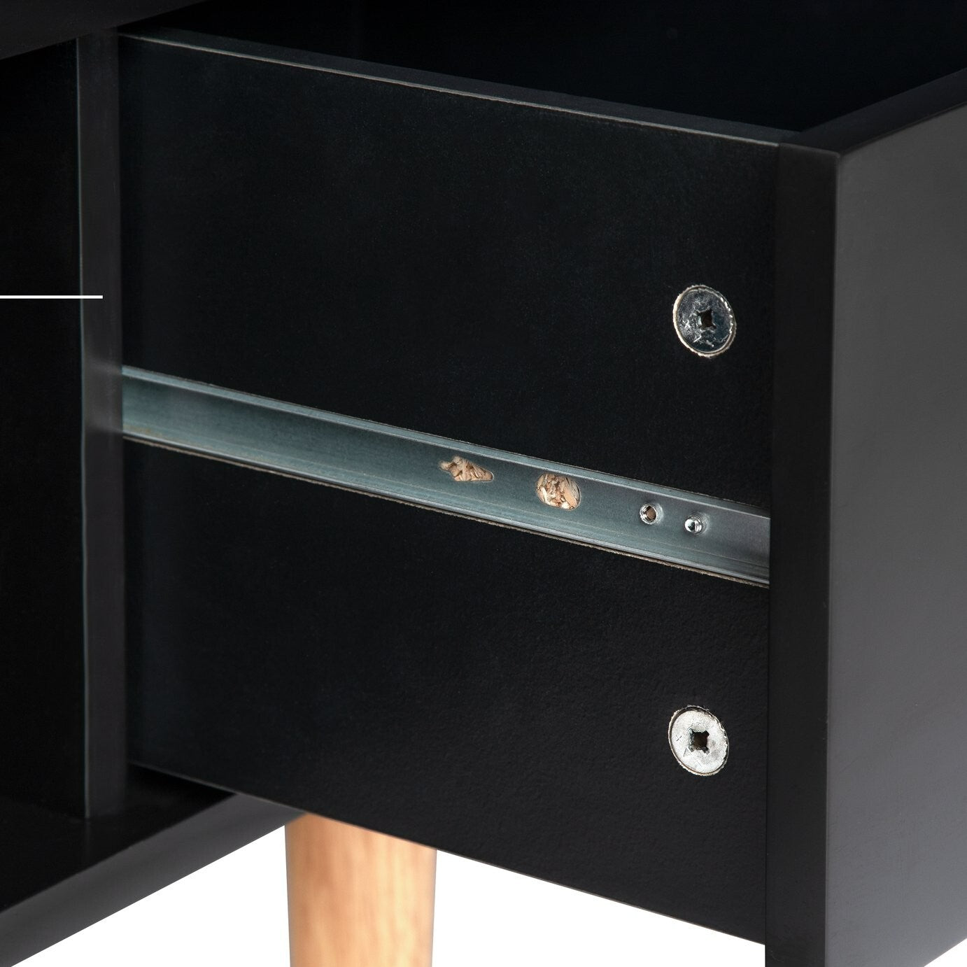 Habitat Cato 1 Drawer TV Unit - Black