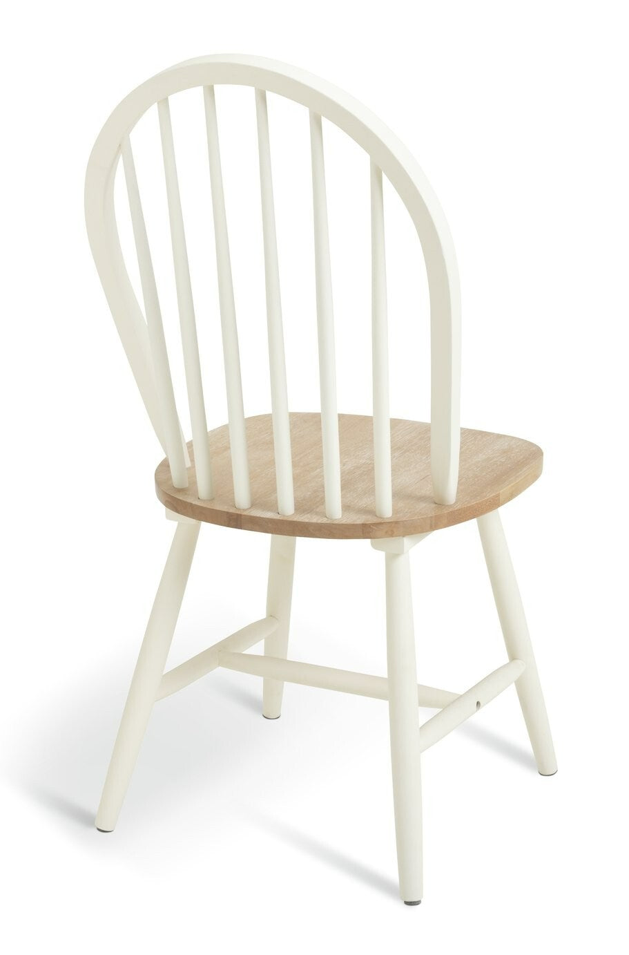 Burford Pair of Solid Wood Dining Chairs - White