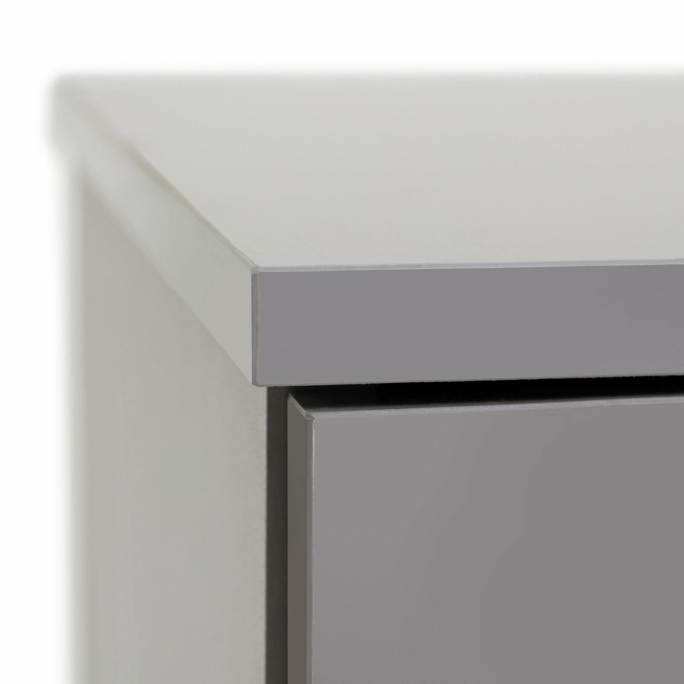 Hayward 2 Door Small TV Unit - Grey Gloss
