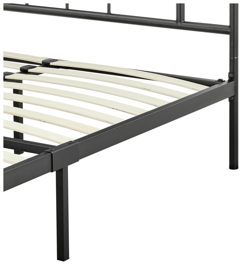 Habitat Jacques Kingsize Metal Bed Frame - Black | Strong Durable Frame Bedroom
