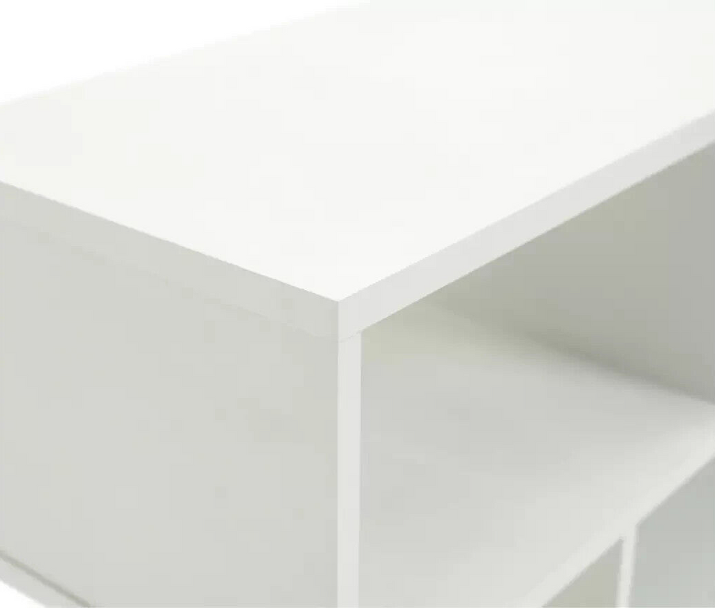 Habitat Cubes Short Wide Bookcase - White