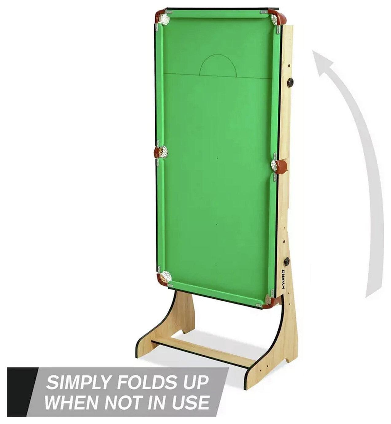 Hy-Pro 6ft Folding Snooker and Pool Table - Oak ( B Grade )