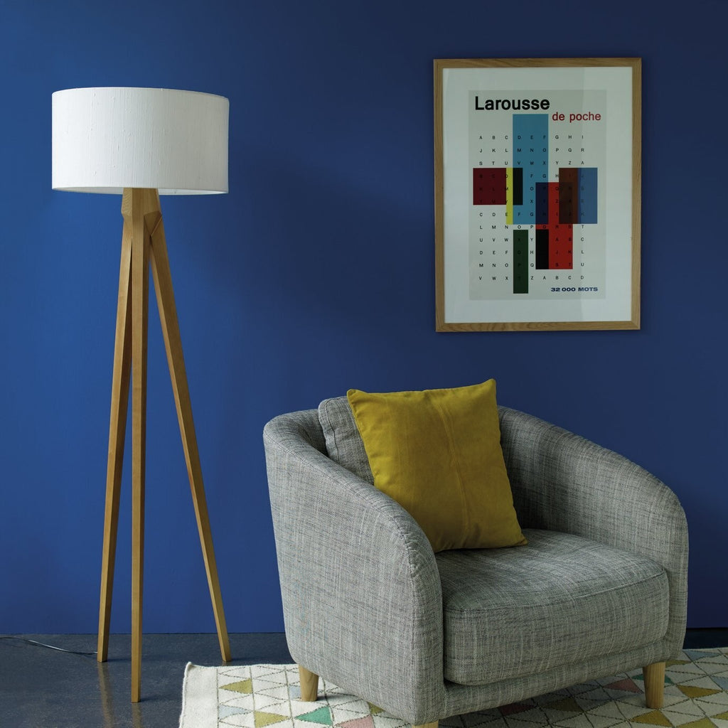 Habitat Tripod Wooden Floor Lamp Base ONLY - Ash