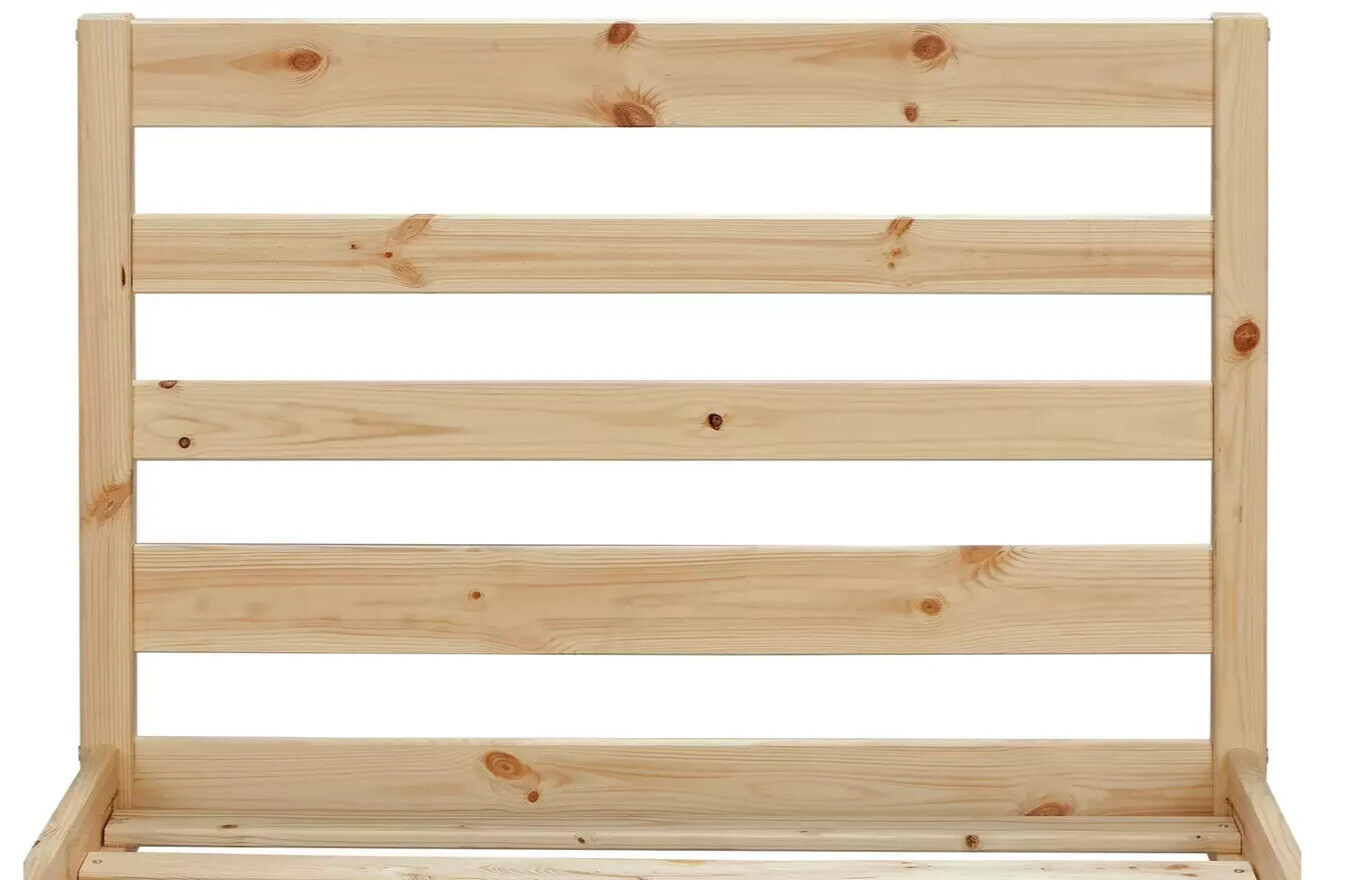 Kaycie Single Bed Frame 3FT With Headboard - Wooden - Pine - Without Mattress